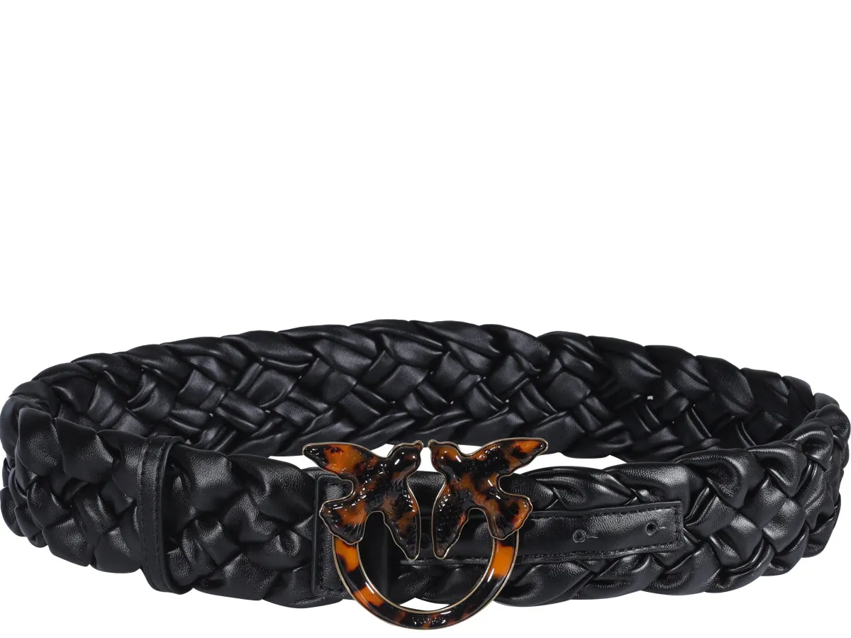 Pinko Logo Plaque Interwoven Belt