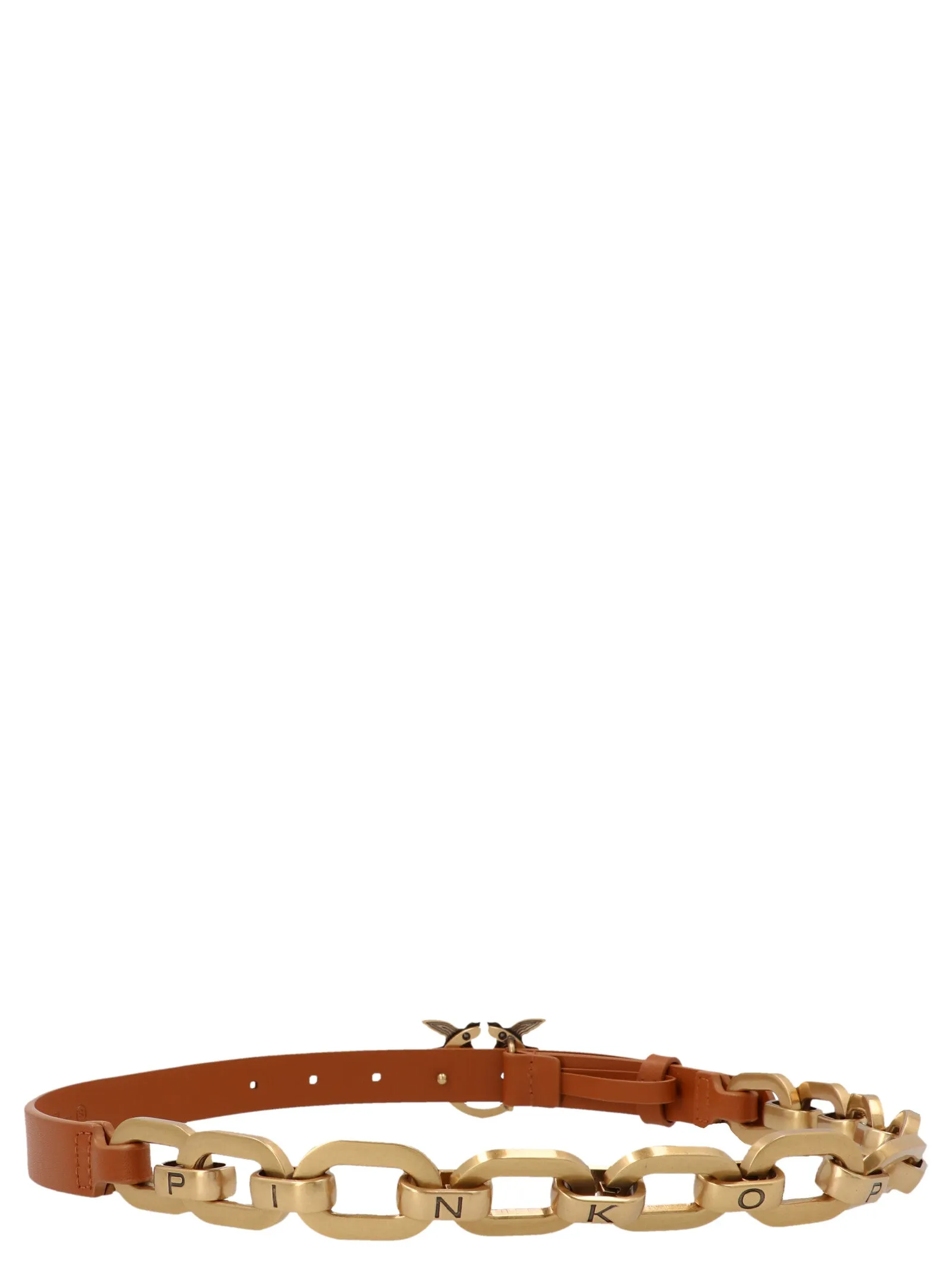 Pinko Love Birds Chain-Link Detailed Belt