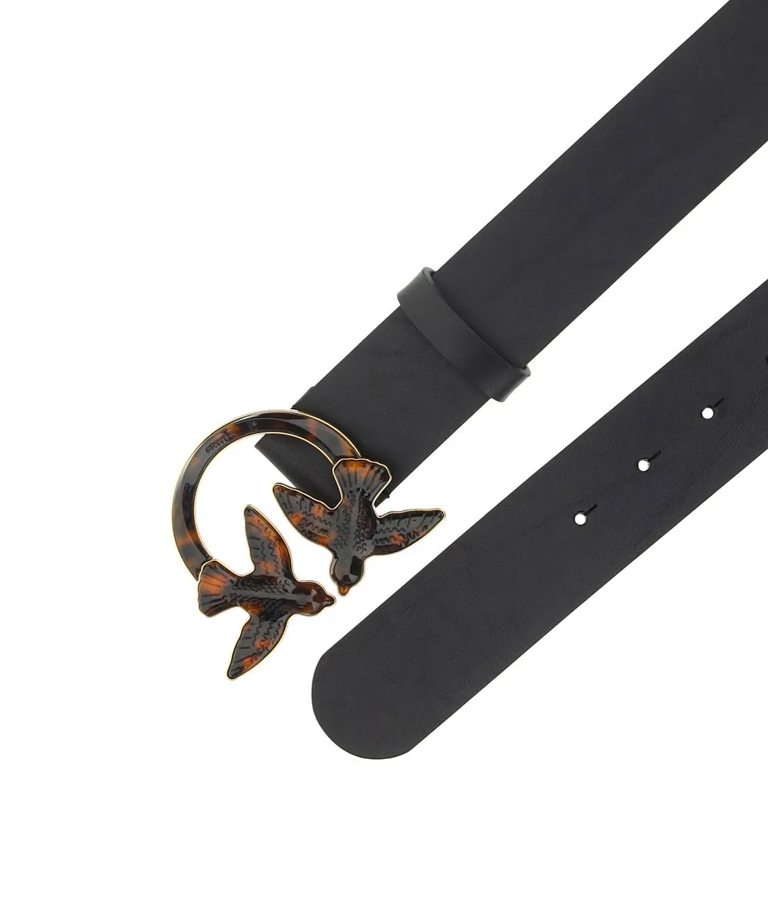 Pinko Love Birds Logo Buckle Belt