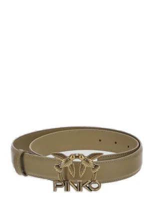Pinko Love Birds Logo Plaque Belt