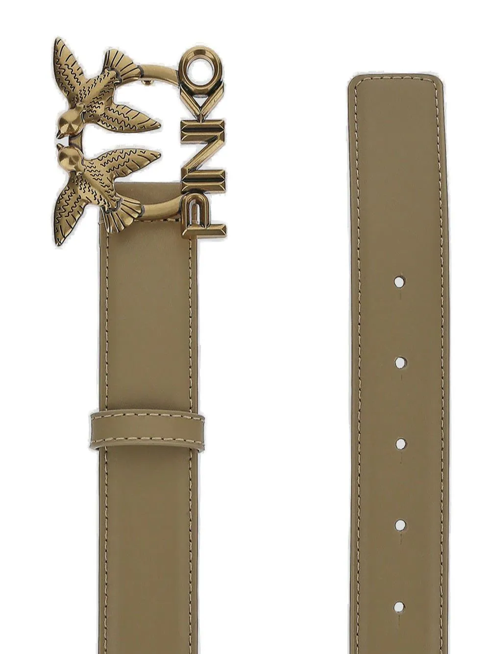Pinko Love Birds Logo Plaque Belt