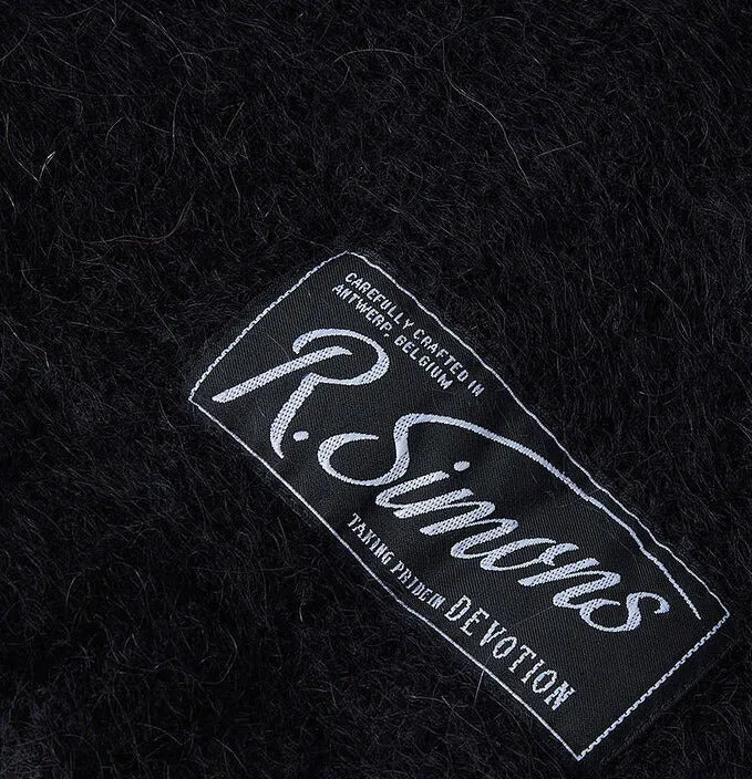 Raf Simons Logo Patch Knit Scarf