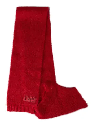 Raf Simons Logo Patch Knit Scarf