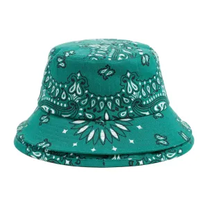 Sacai Bandana Printed Double Brim Bucket Hat