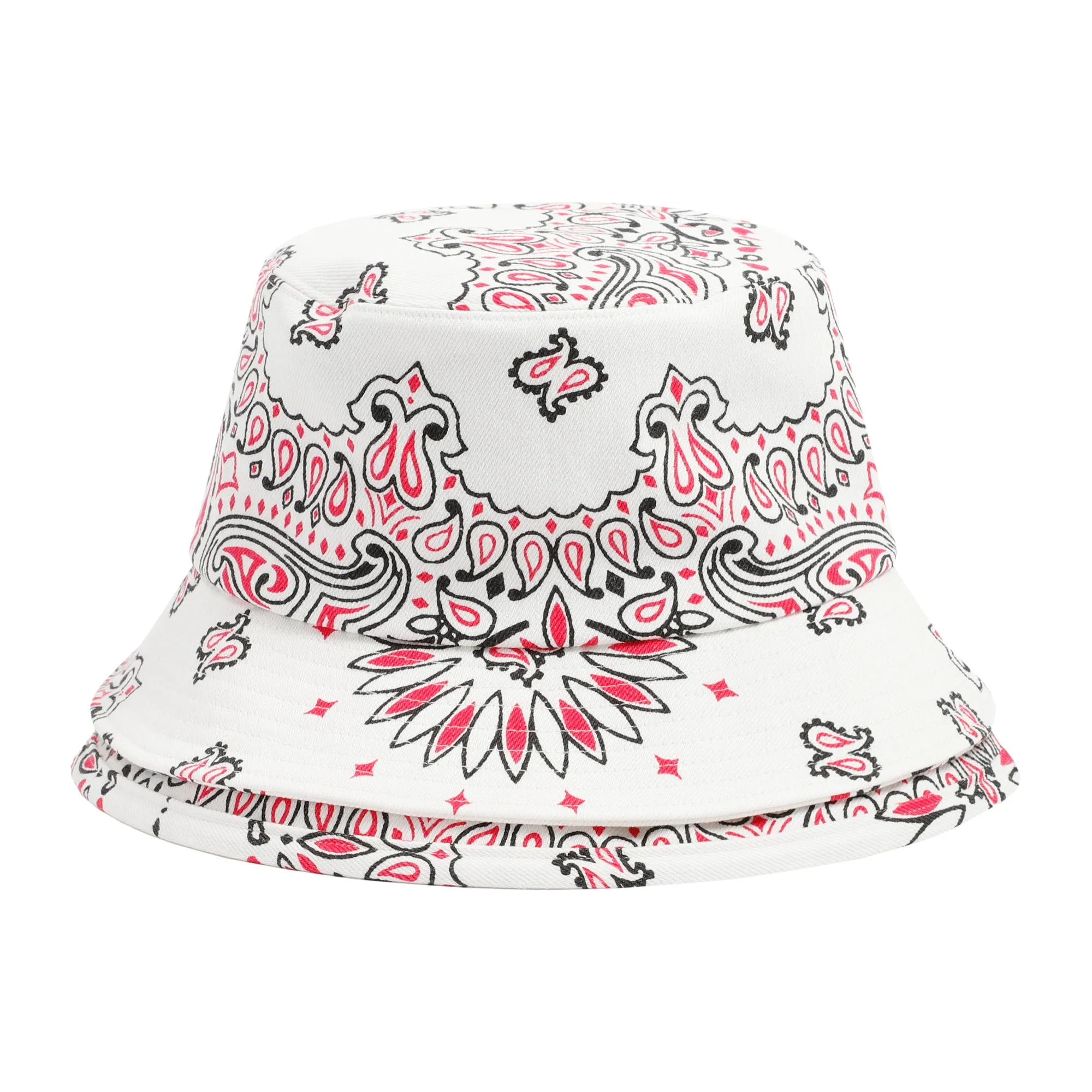 Sacai Bandana Printed Double Brim Bucket Hat
