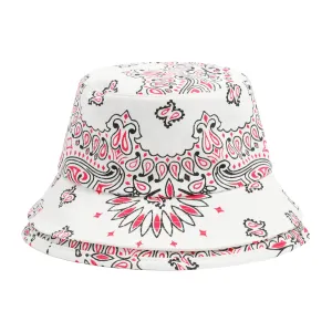 Sacai Bandana Printed Double Brim Bucket Hat