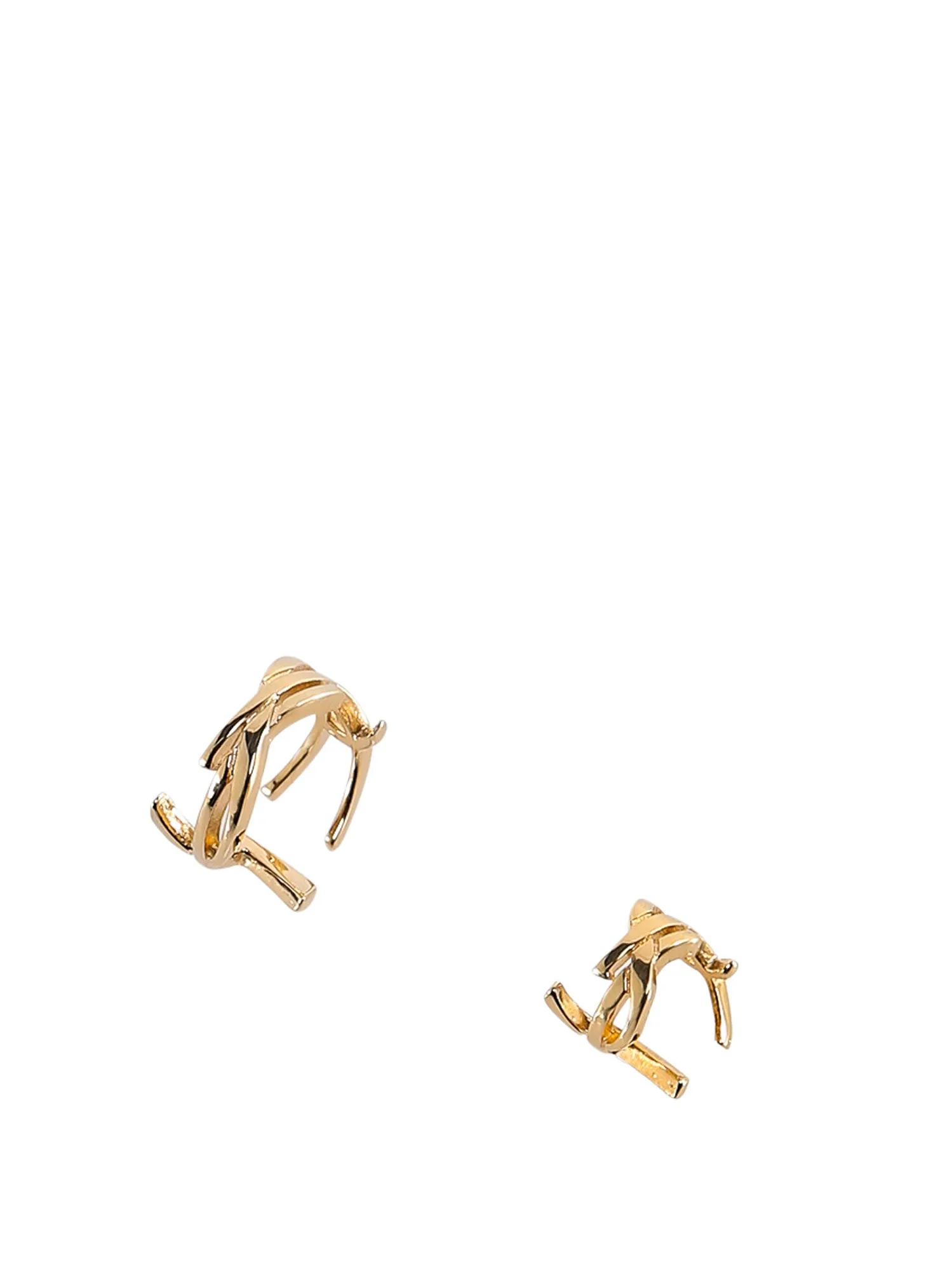 Saint Laurent Asymmetrical Curb Chain Earrings