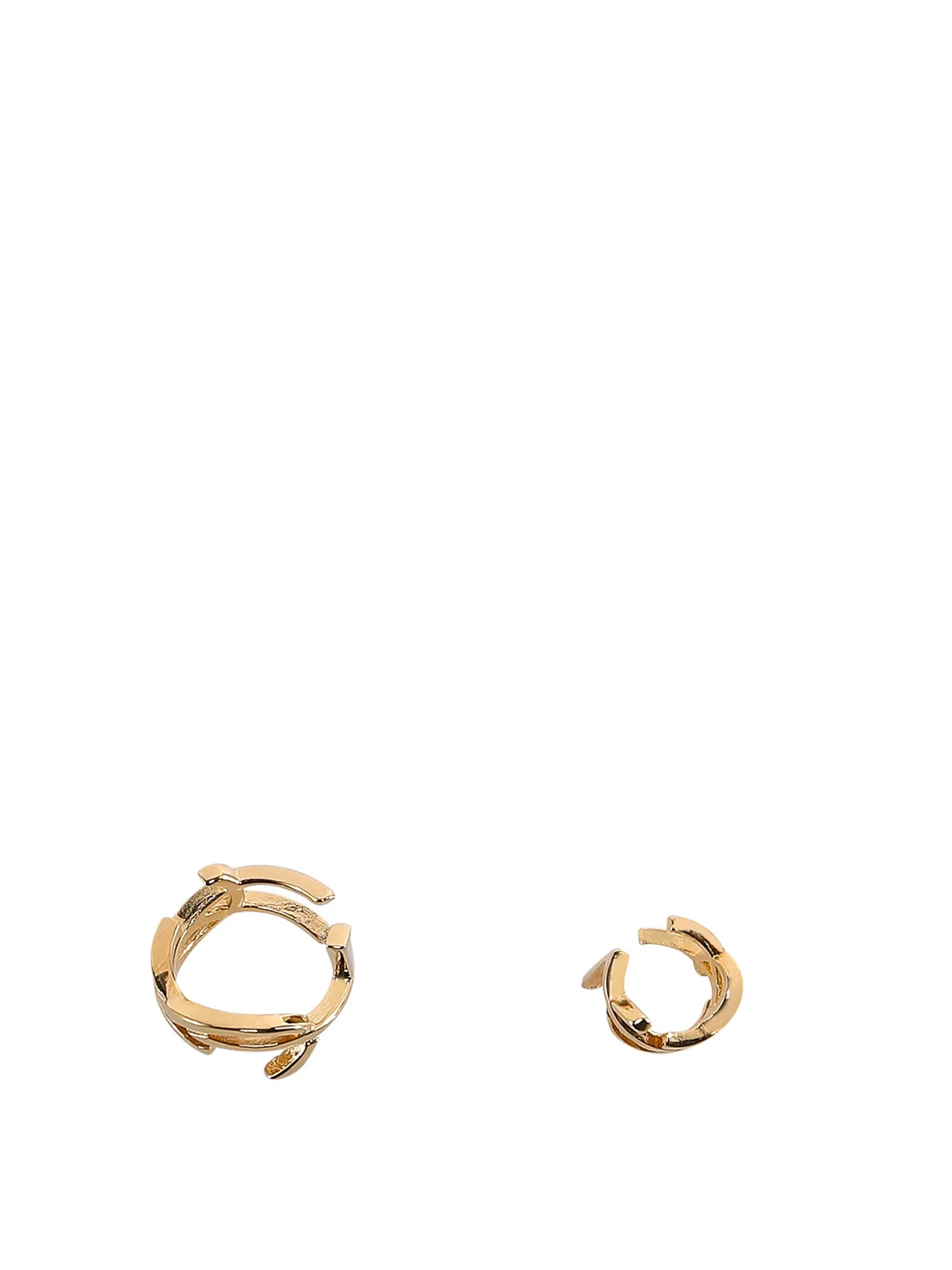 Saint Laurent Asymmetrical Curb Chain Earrings
