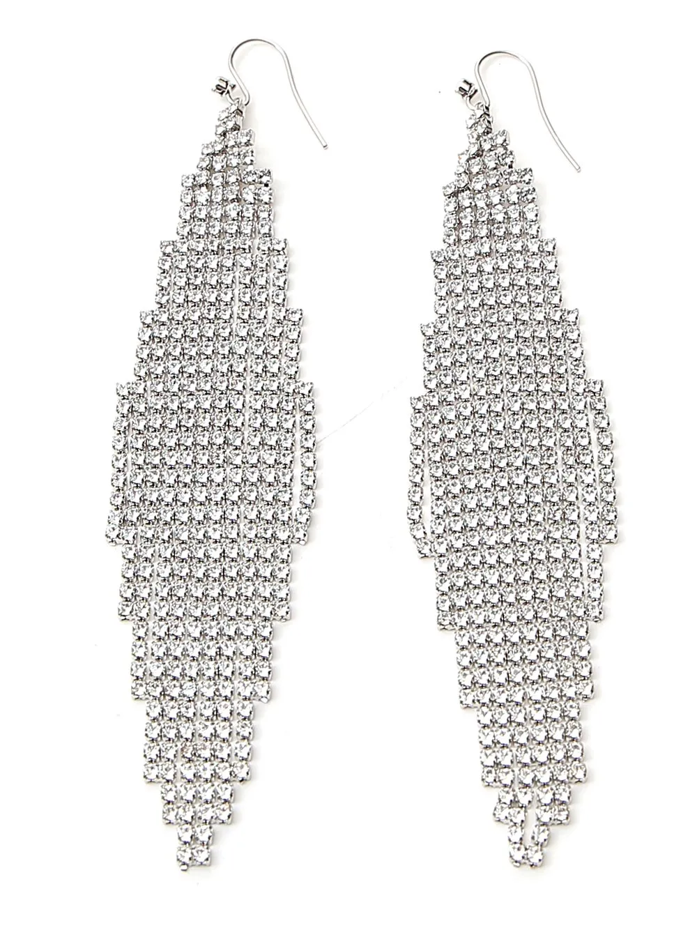Saint Laurent Cascade Encrusted Embellished Earrings