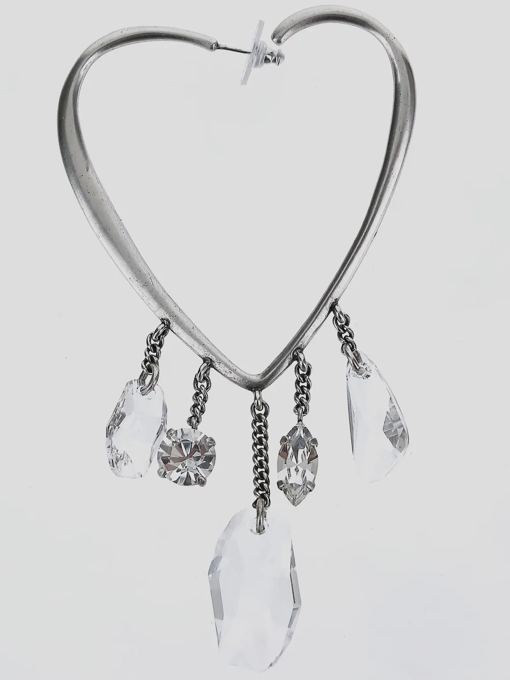 Saint Laurent Dangling Heart Earrings