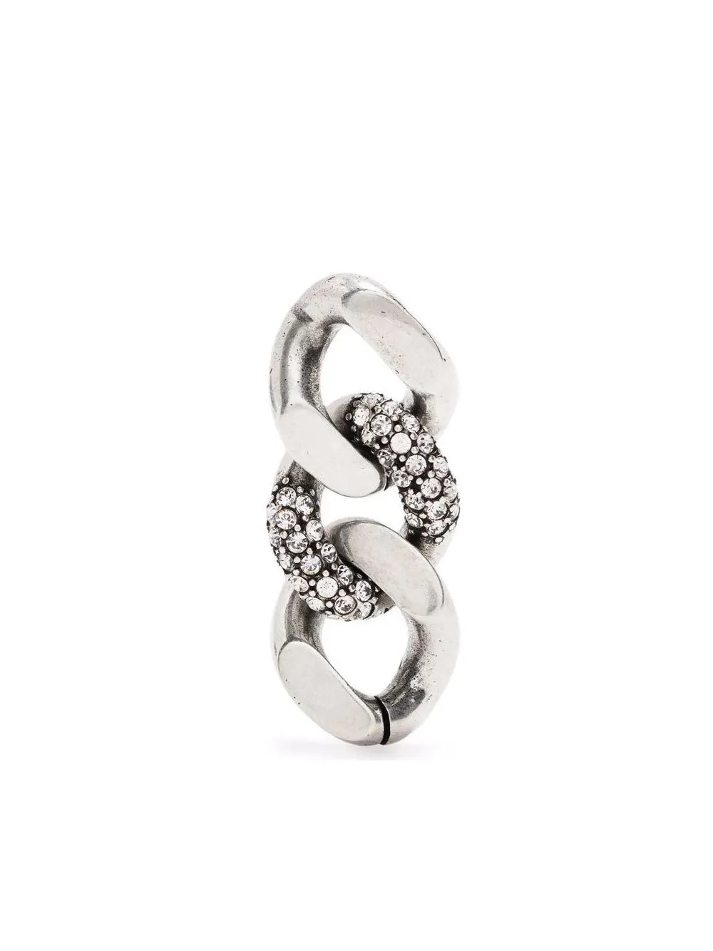 Saint Laurent Embellished Cable-Link Earrings