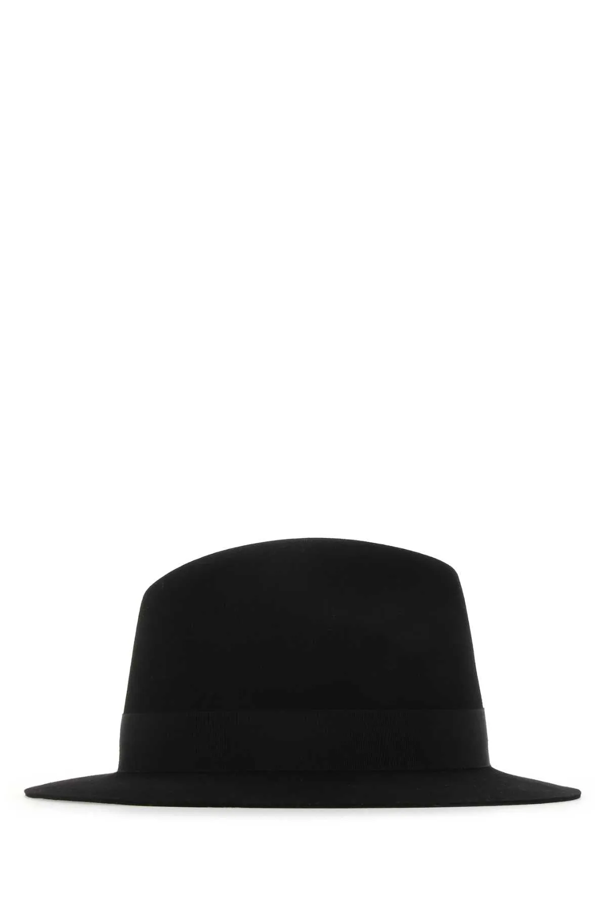 Saint Laurent Logo Plaque Fedora Hat