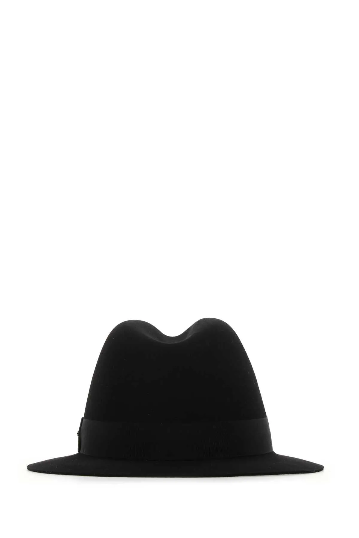 Saint Laurent Logo Plaque Fedora Hat