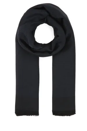 Saint Laurent Monogram Fringed Scarf