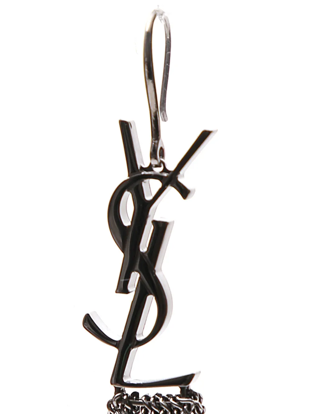 Saint Laurent Monogram Tassel Earrings
