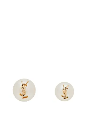 Saint Laurent YSL Pearl Earrings