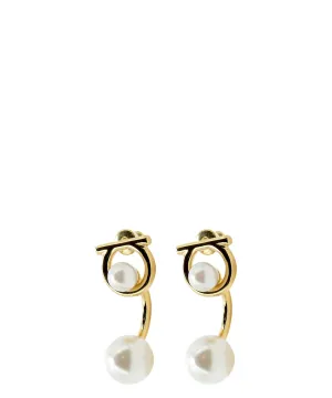 Salvatore Ferragamo Gancini Earrings
