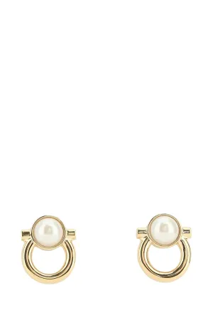 Salvatore Ferragamo Gancini Embellished Earrings