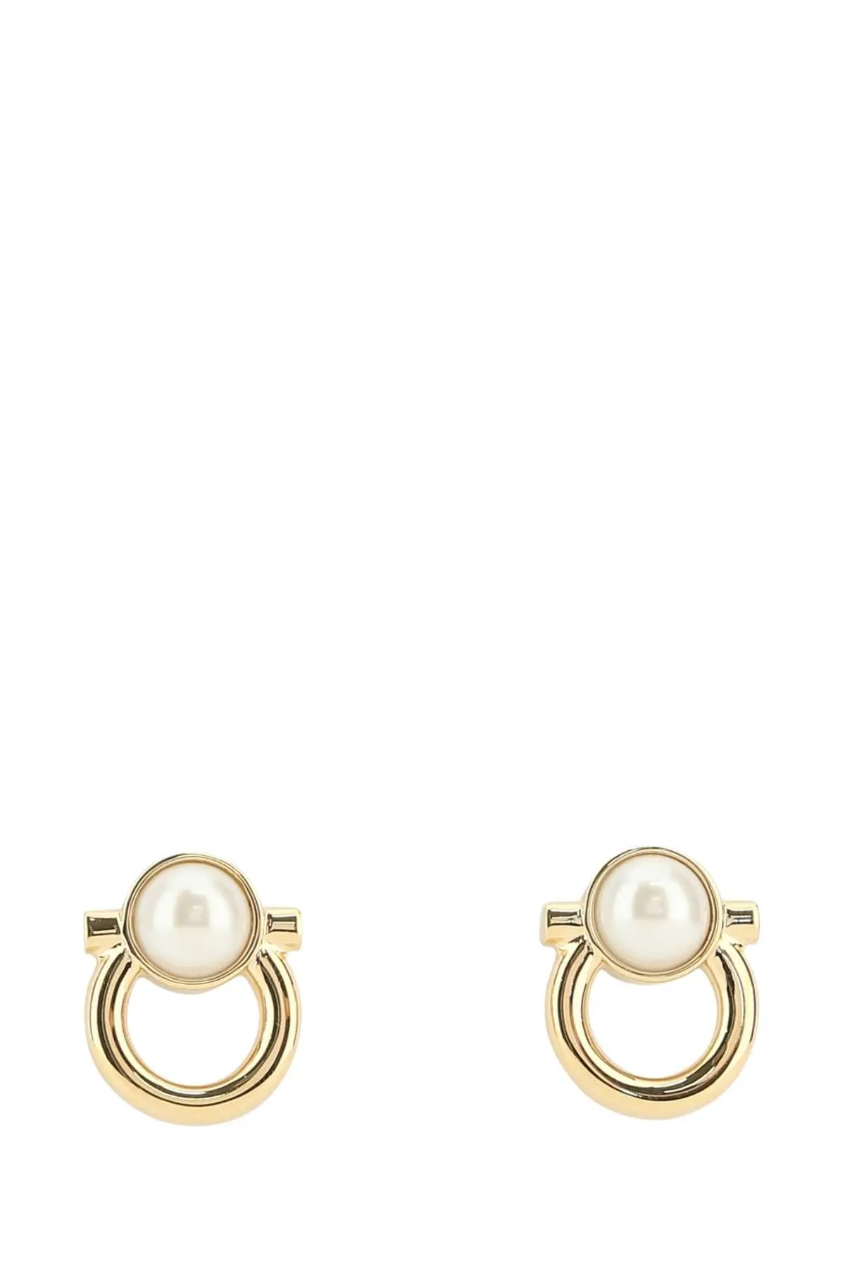 Salvatore Ferragamo Gancini Embellished Earrings