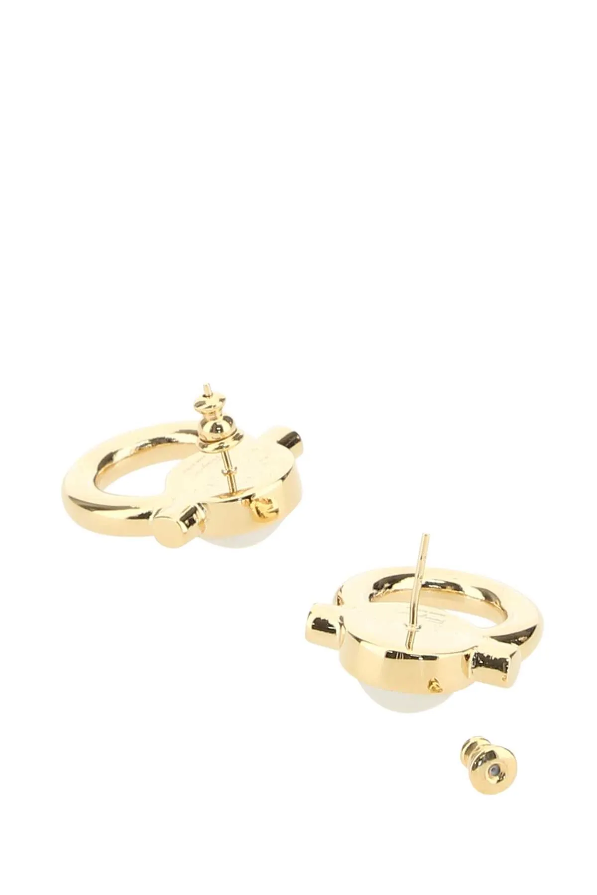 Salvatore Ferragamo Gancini Embellished Earrings