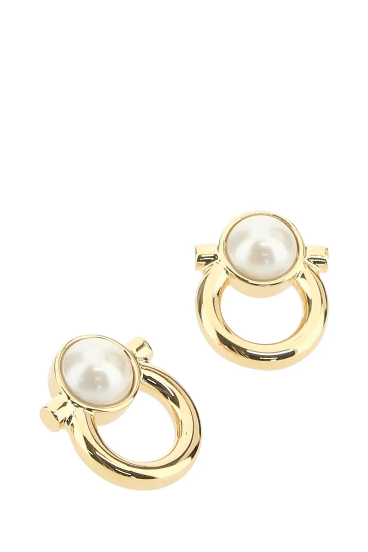 Salvatore Ferragamo Gancini Embellished Earrings