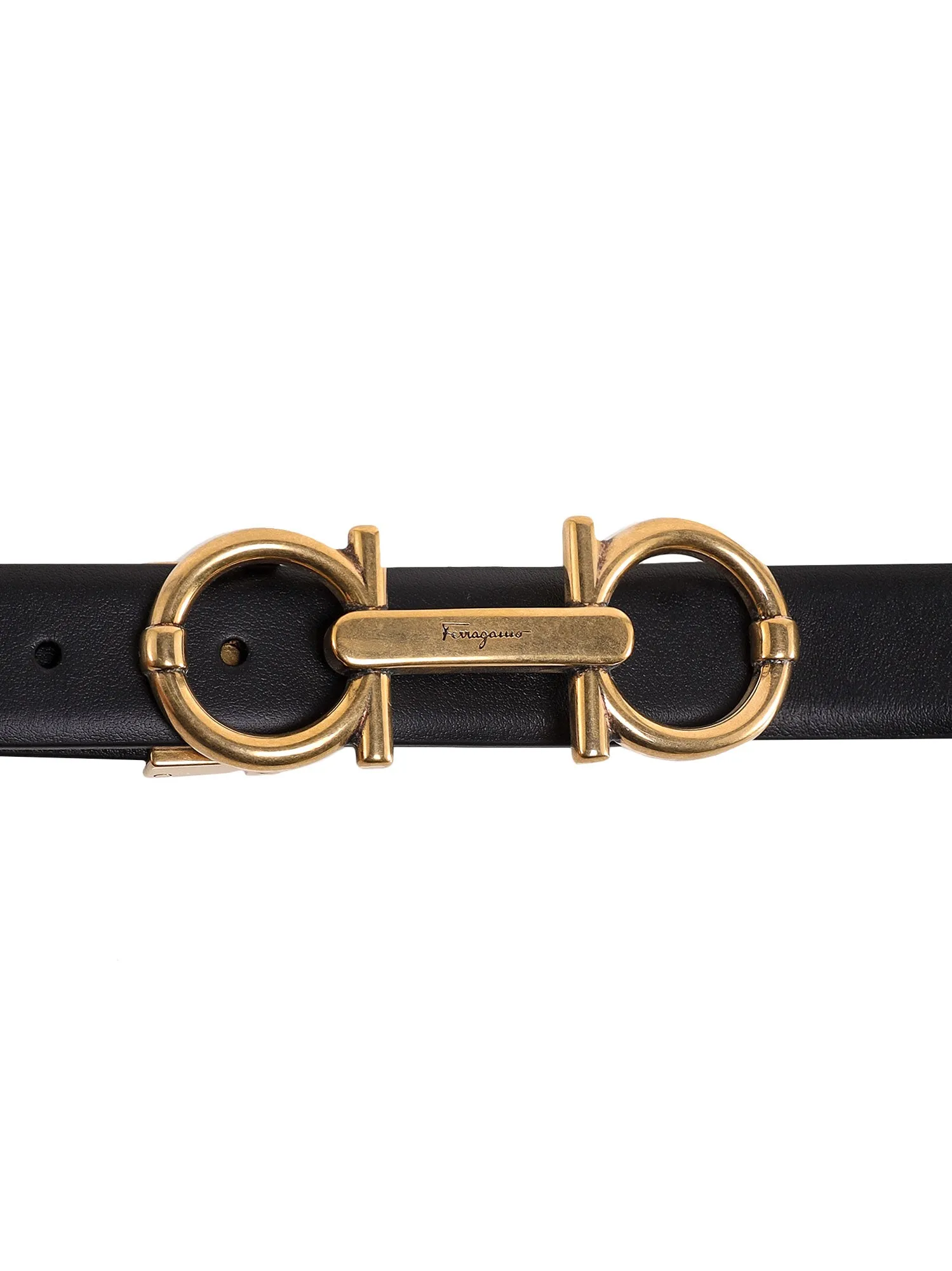 Salvatore Ferragamo Gancini Logo Buckle Belt