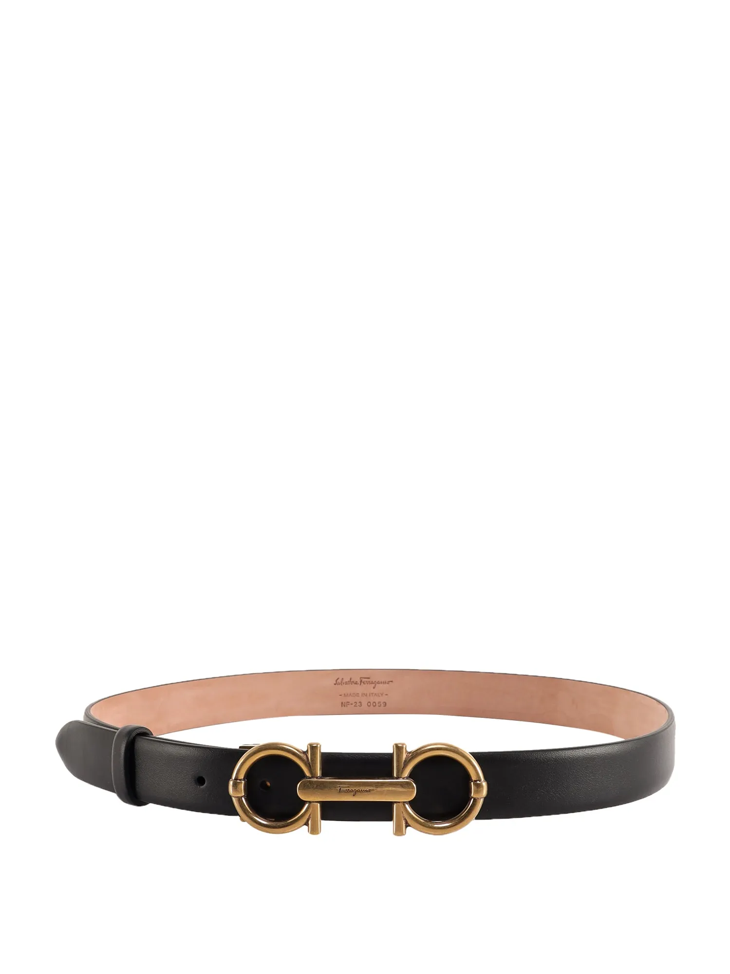 Salvatore Ferragamo Gancini Logo Buckle Belt