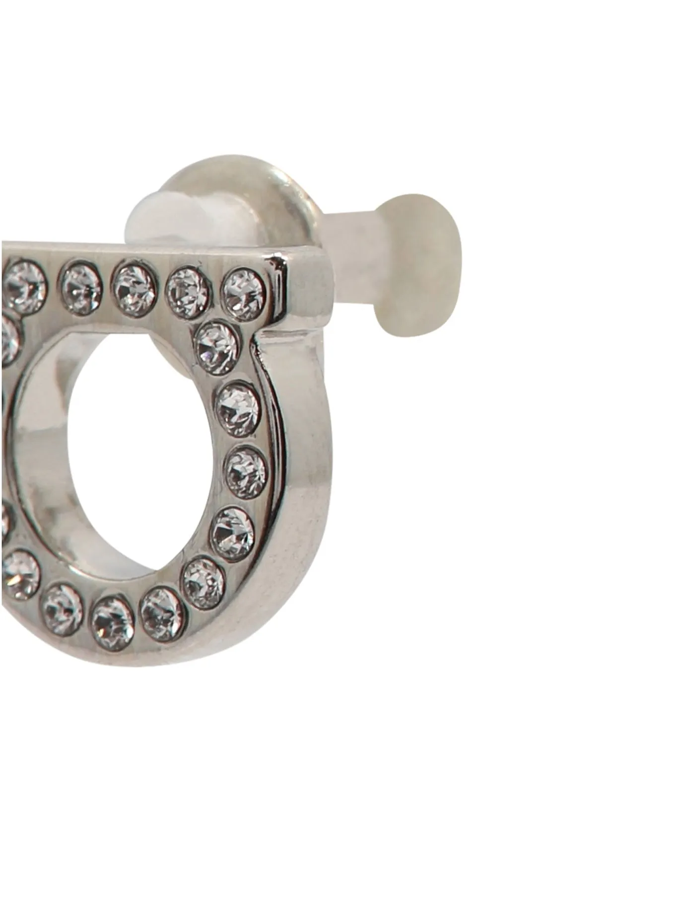 Salvatore Ferragamo Gancini Small Crystal Earrings