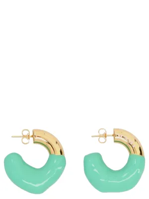 Sunnei Logo Detailed Small Hoop Earrings
