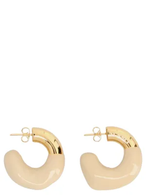 Sunnei Logo Detailed Small Hoop Earrings