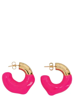 Sunnei Logo Detailed Small Hoop Earrings
