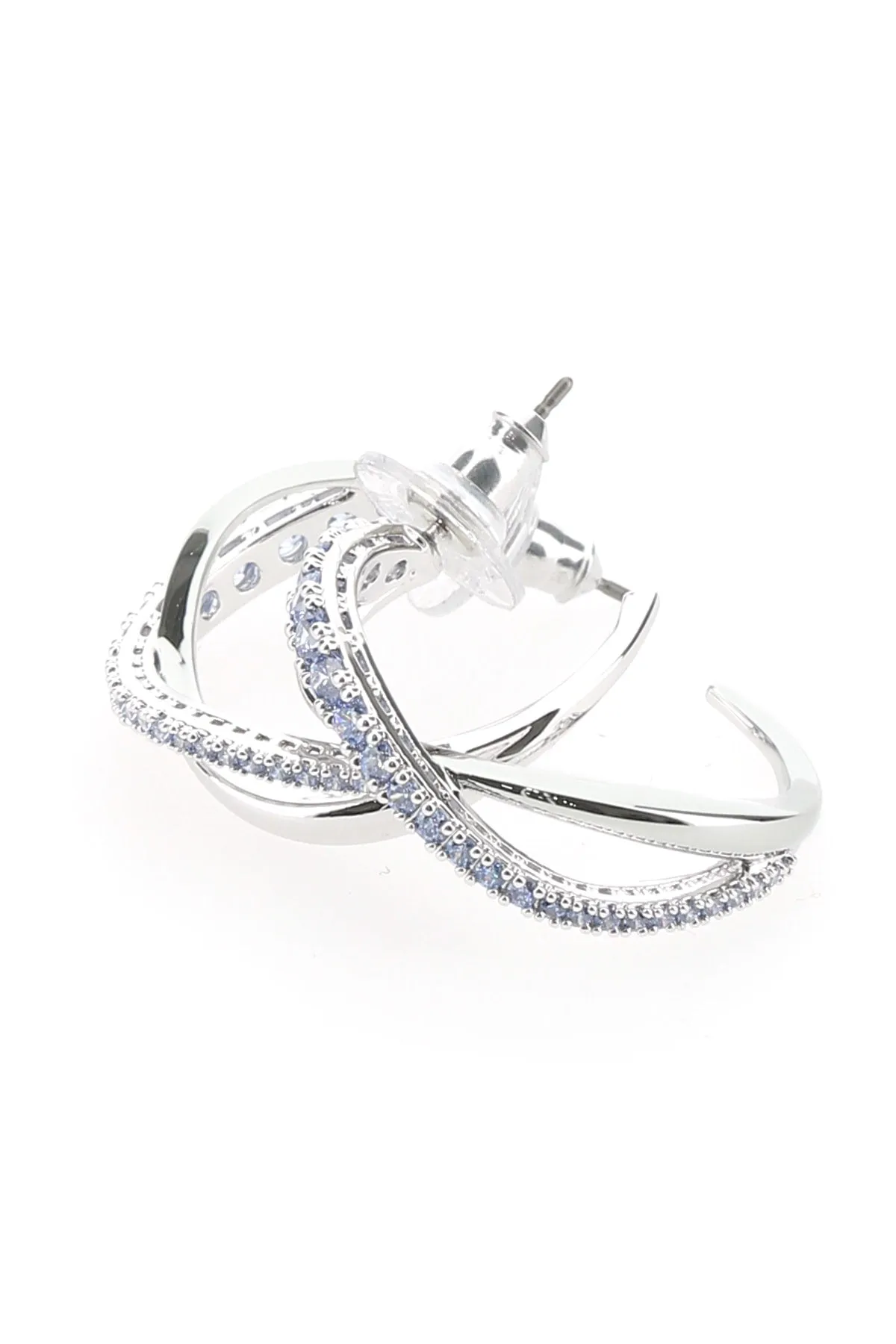 Swarovski Twist Hoop Pierced Earrings