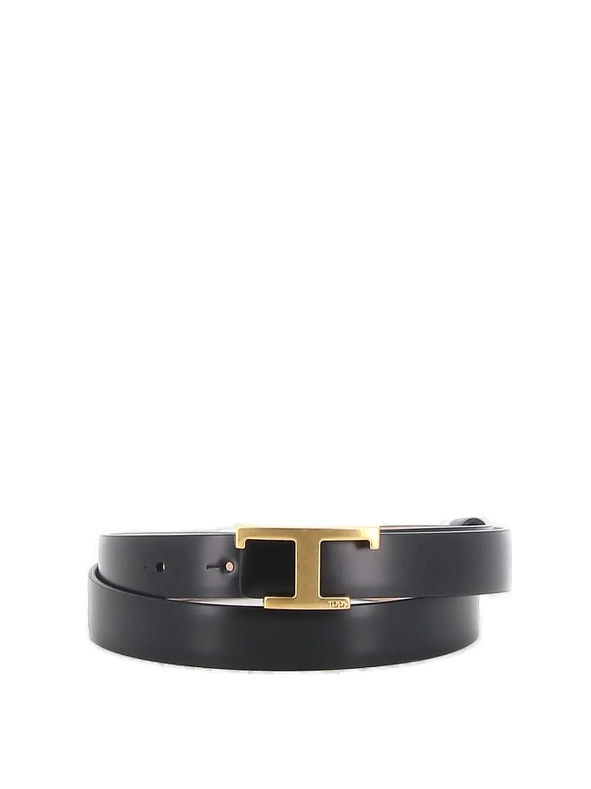 Tod's T Logo Plaque Buckle Belt