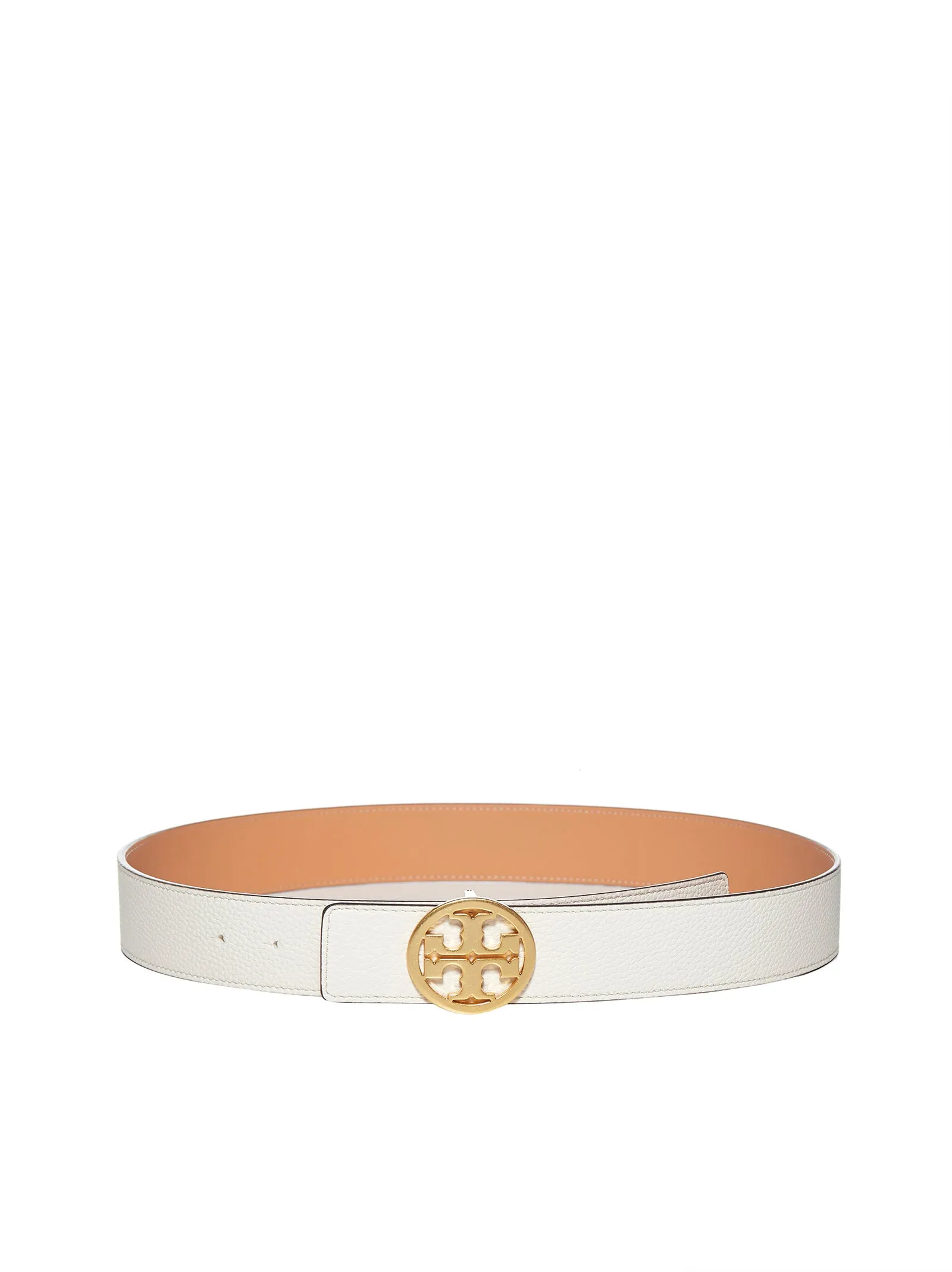 Tory Burch Logo Plaque Buckled Belt
