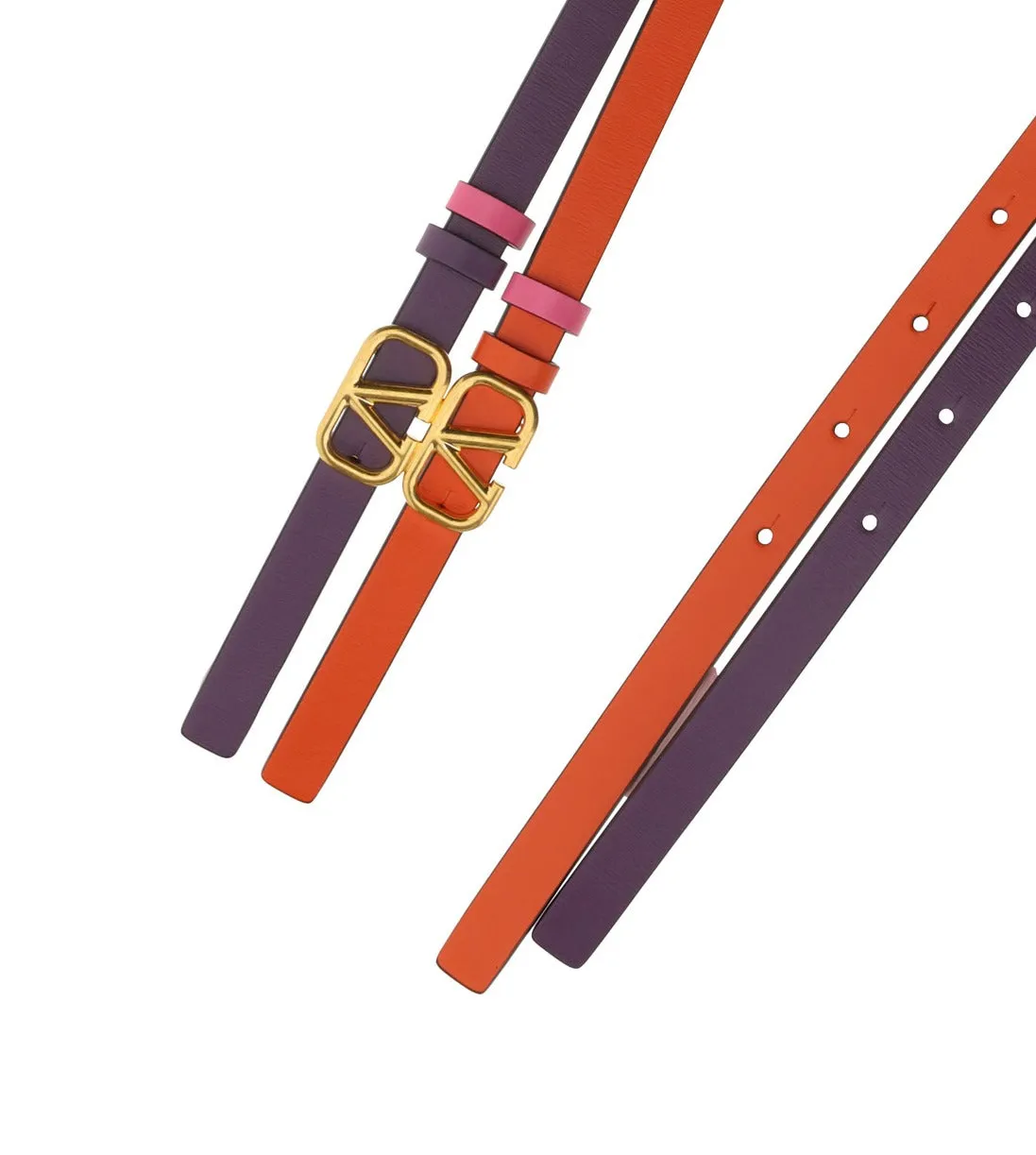 Valentino Garavani Reversibile Double Buckle Belt