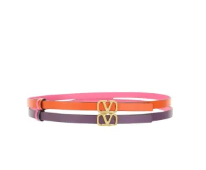 Valentino Garavani Reversibile Double Buckle Belt