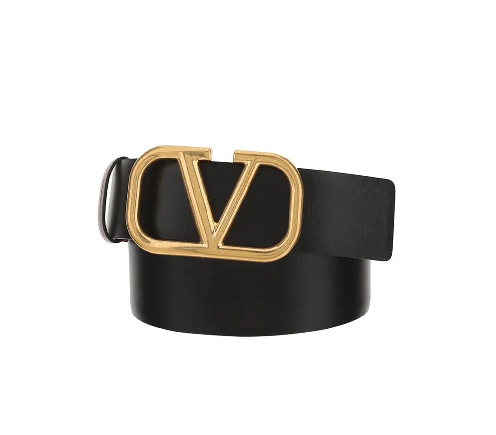 Valentino VLogo Buckle Reversible Belt