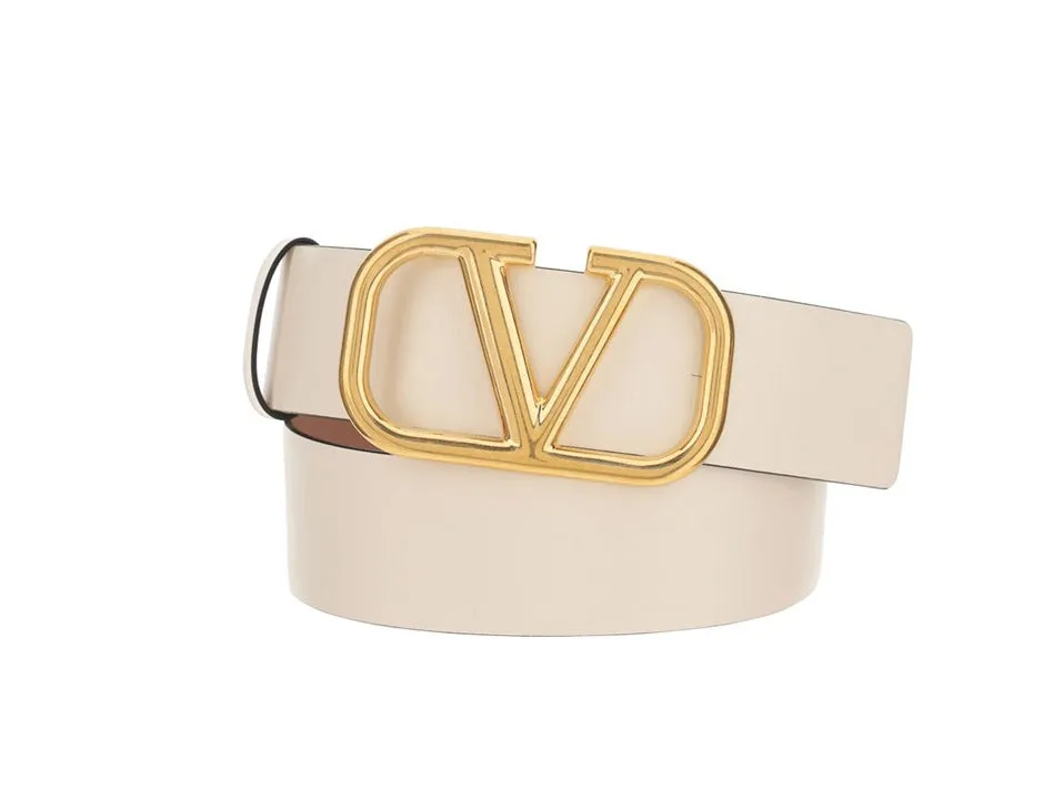 Valentino VLogo Buckle Reversible Belt