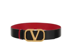 Valentino VLogo Buckle Reversible Belt