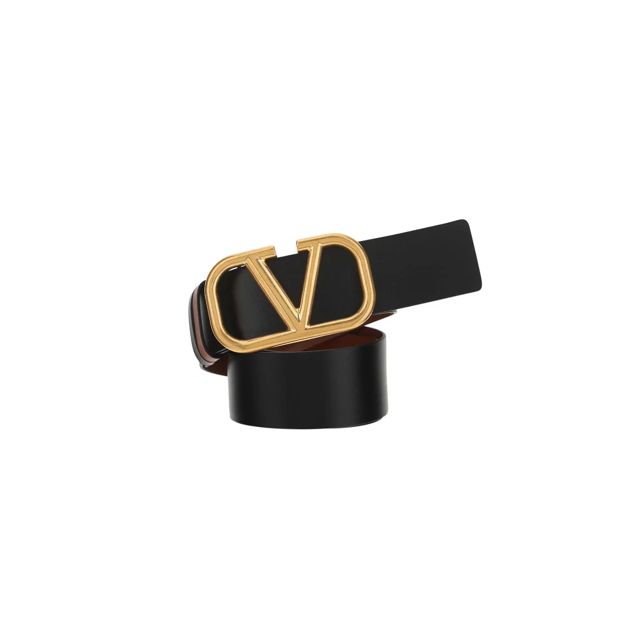 Valentino VLogo Buckle Reversible Belt