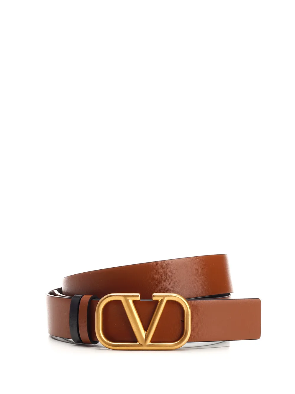 Valentino VLogo Buckle Reversible Belt