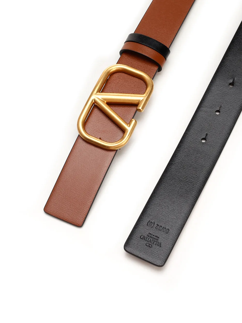 Valentino VLogo Buckle Reversible Belt