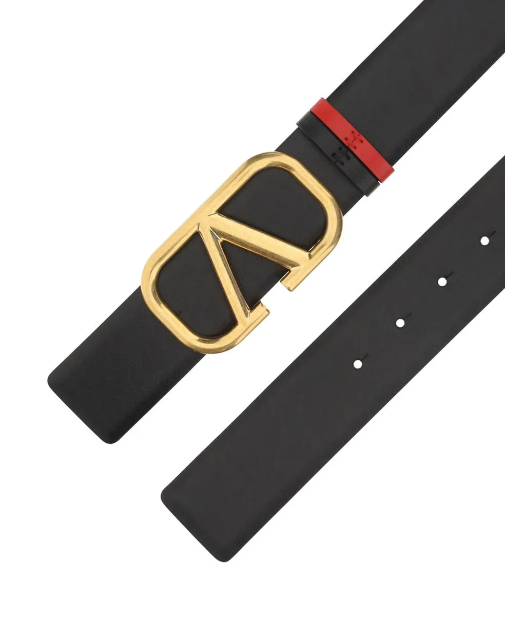 Valentino VLogo Buckle Reversible Belt