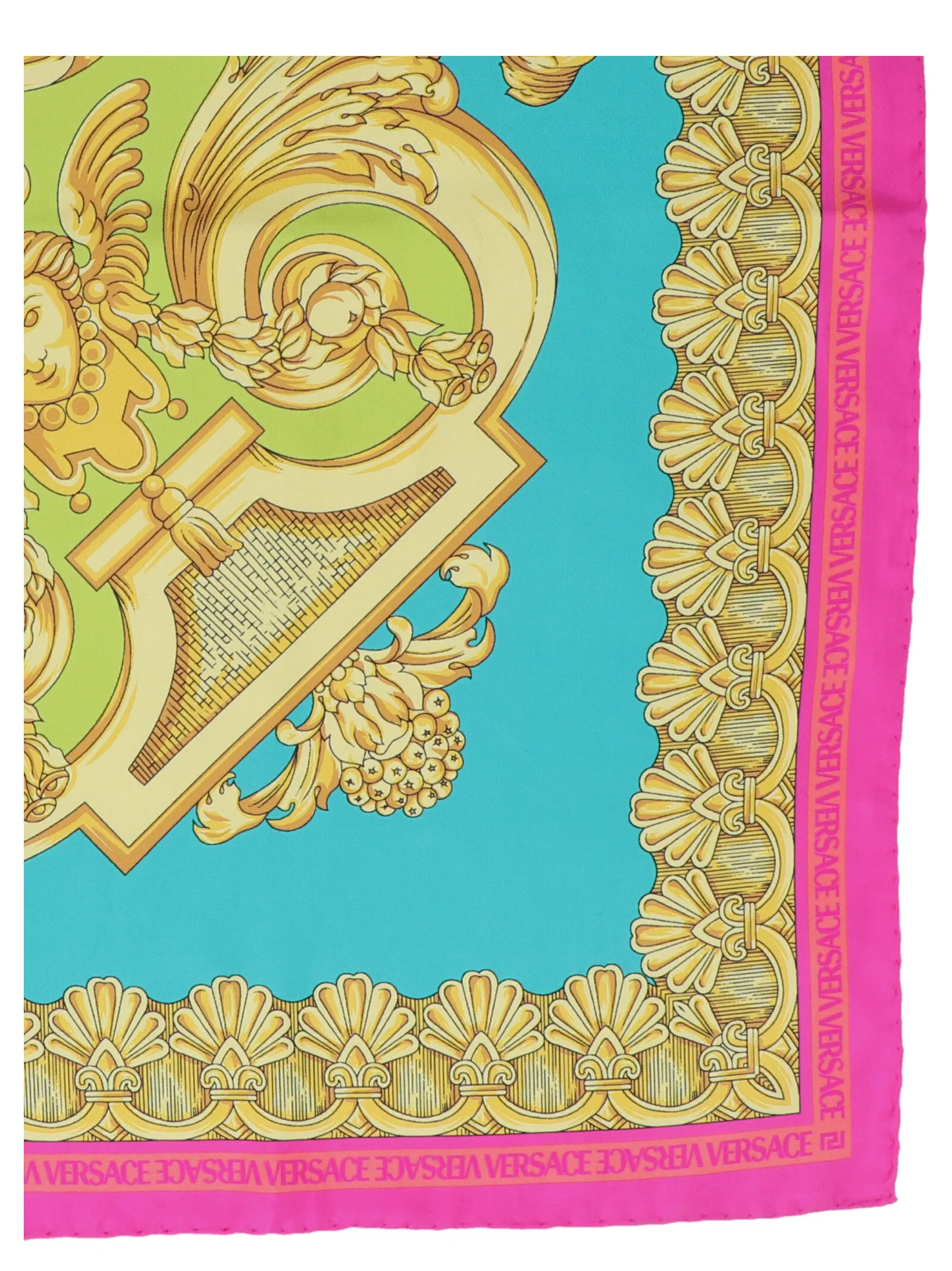 Versace Baroque Pattern Logo Printed Scarf