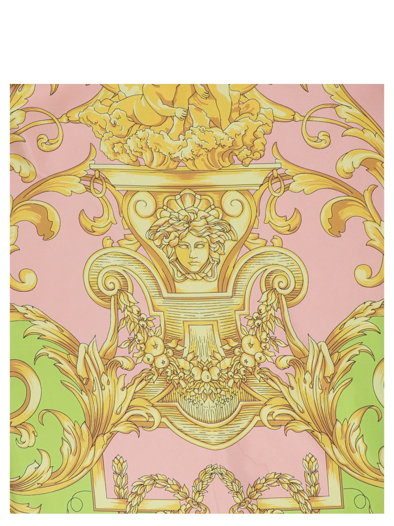 Versace Baroque Pattern Logo Printed Scarf