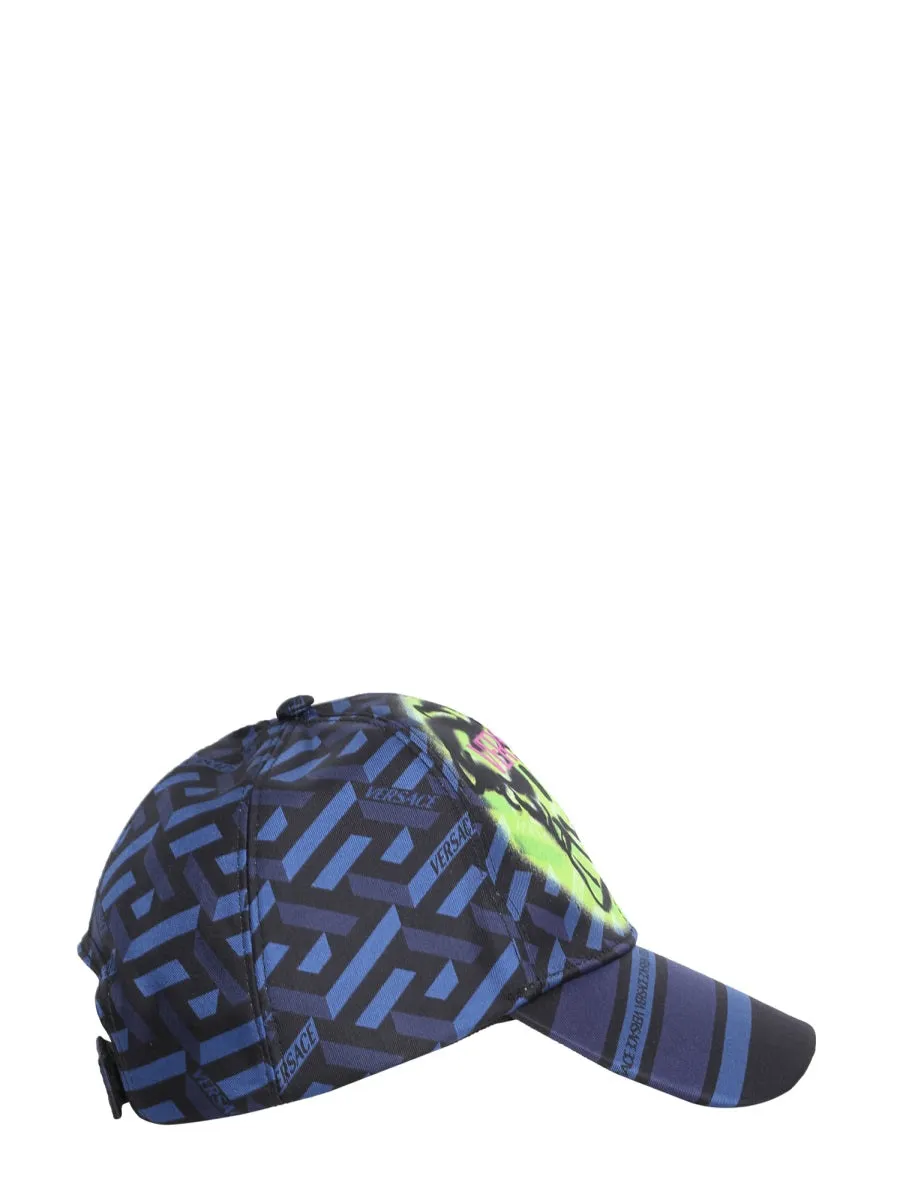 Versace Greek Signature Motif Baseball Cap