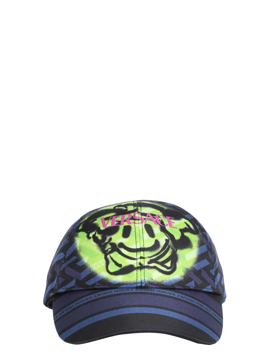 Versace Greek Signature Motif Baseball Cap