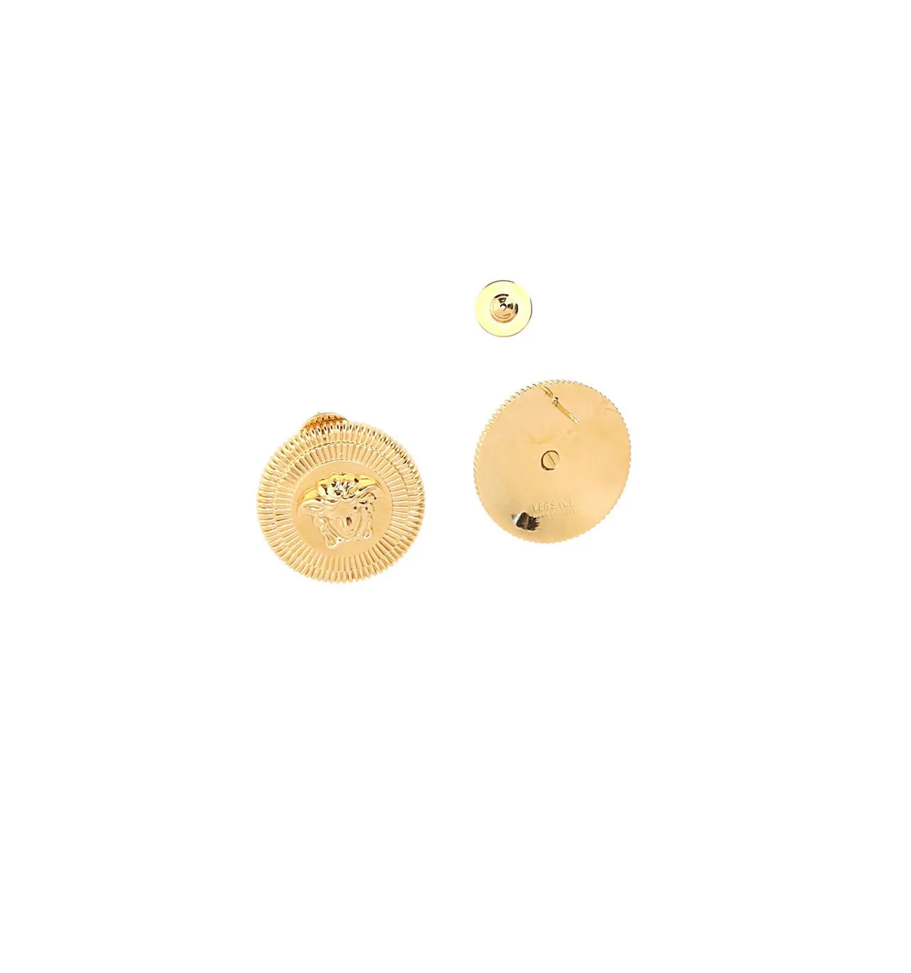 Versace Medusa Head Motif Earrings