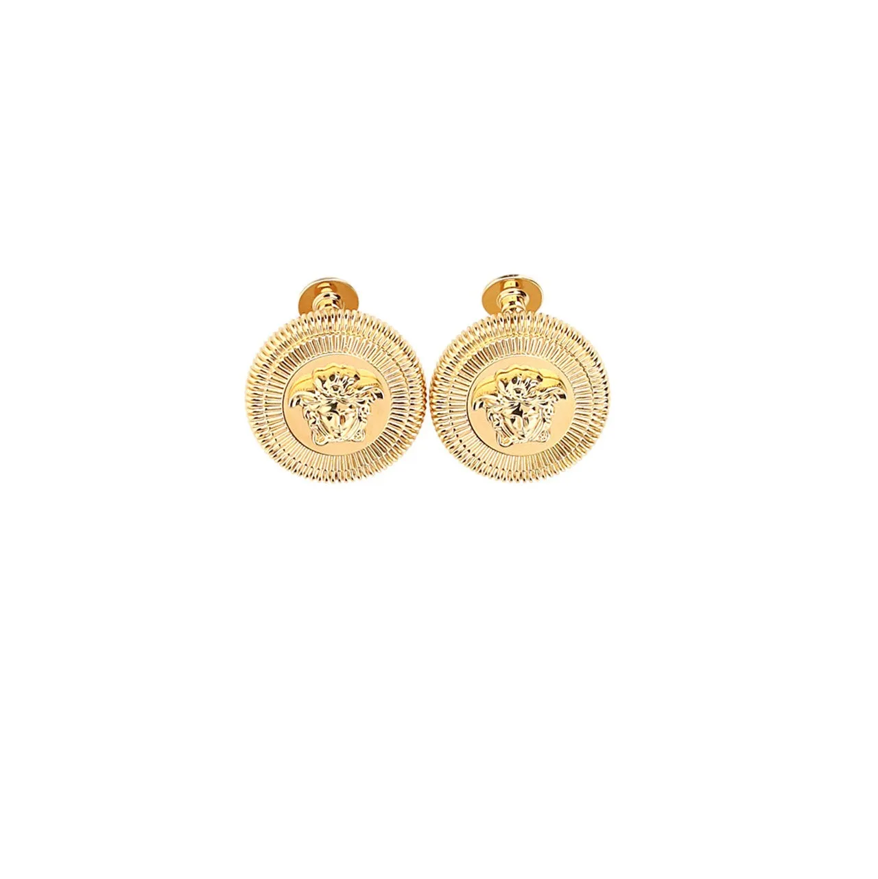 Versace Medusa Head Motif Earrings