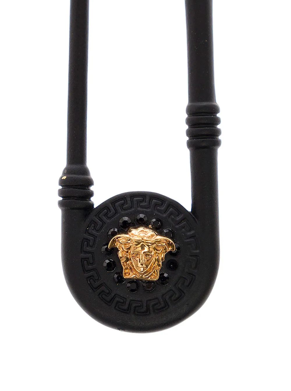 Versace Medusa Head Safety Pin Earrings